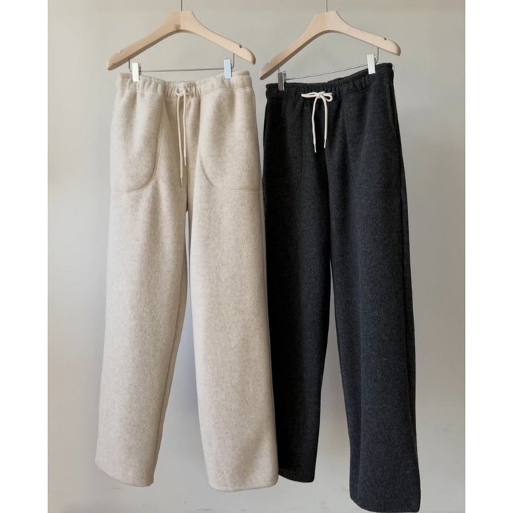 에이미그레이스 블랑 니트 기모 팬츠