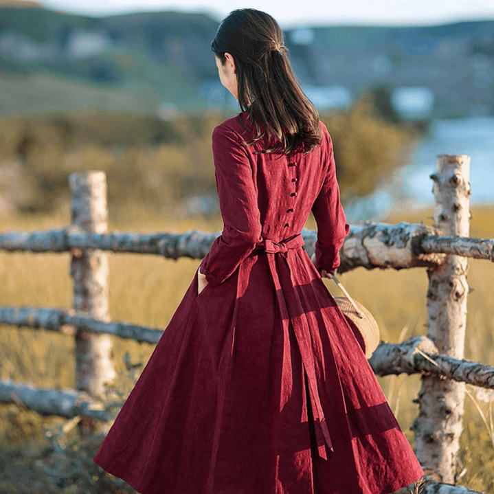 오브제원피스 모니카 오버핏 복고풍 Object 레트로 차분한