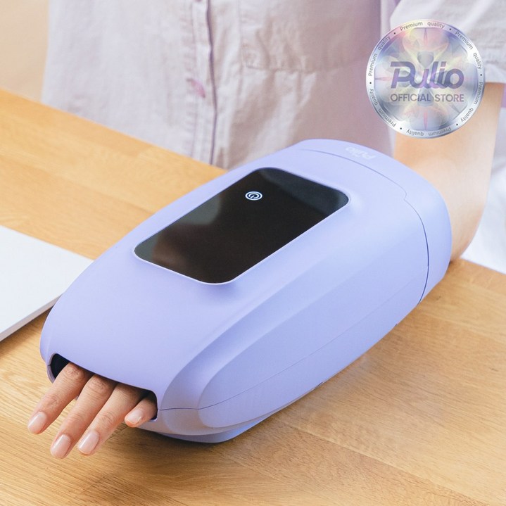 풀리오 본사 풀리오 손 손목 마사지기 / 무선 공기압 안마기 온열 찜질 지압