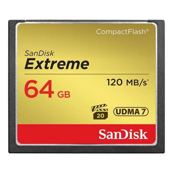 SanDisk 익스트림 컴팩트 플래시 카드 128GB 64GB 32GB 고속  120 MB/s CF UDMA 7 디지털 카메라용 메모리