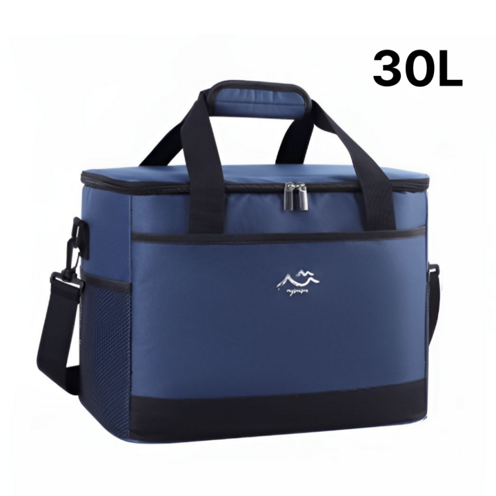 맘초이스 캠핑 피크닉 보온 보냉백 30L 대용량, 네이비, 1개