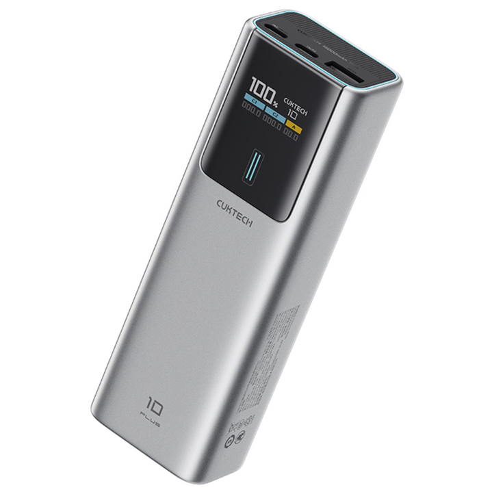 쿡테크 10 파워뱅크 PLUS 15000mAh 100W 고속 충전 / 삼성 45W 보조배터리/여행용 기내반입, 그레이, PB150P