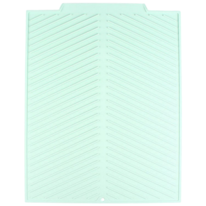 위드으노 식기 건조매트 물빠짐 드라잉매트 건조대, 민트그린, 1개