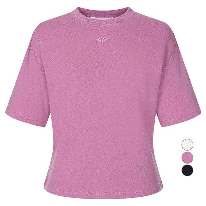 올리브데올리브 여성용 반넥 아워글라스 티셔츠