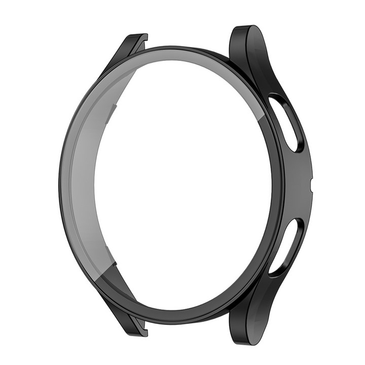 갤럭시워치 강화유리 풀커버 액정보호 케이스 40mm, 블랙