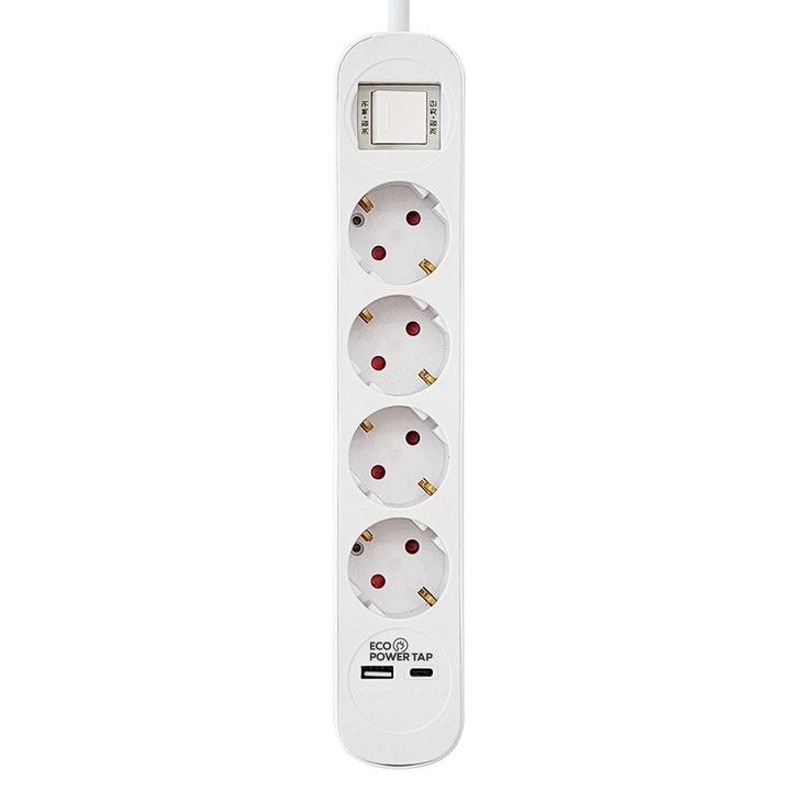 에코파워탭 USB 3in1 충전 멀티탭 4구