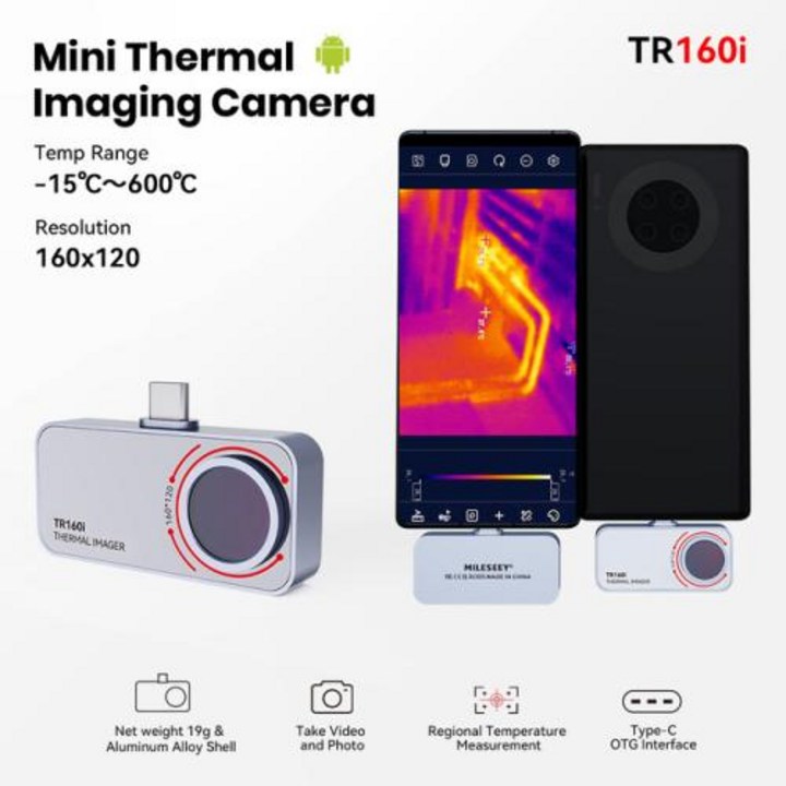열화상카메라 MILESEEY 안드로이드 TR160i TR256i 256x192 적외선 전화 패널 PCB 회로 수리 도구