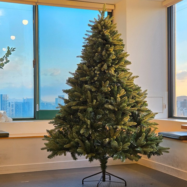 에버렐 네츄럴 감성 크리스마스트리 트렌디한 투톤 PE 트리 세렐, 트리