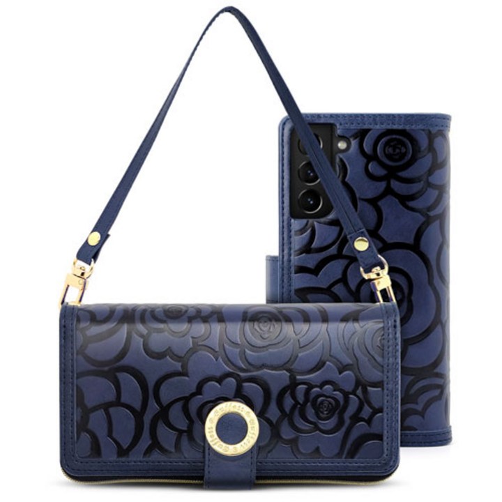 갤럭시 A15 A155 베르사유 클러치 지퍼 지갑형 다이어리 휴대폰 케이스 스트랩 포함