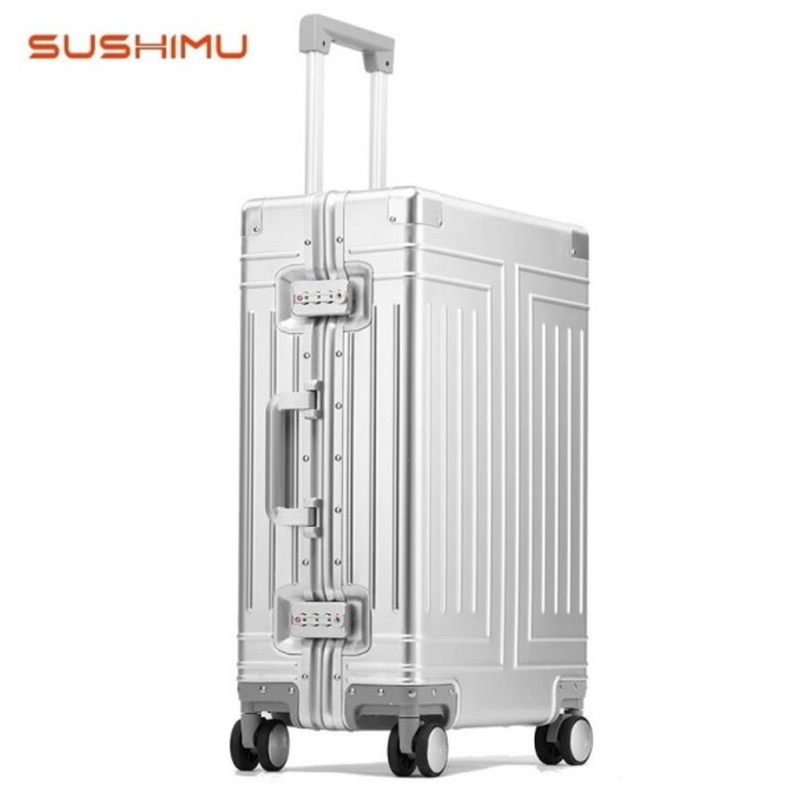 SUSHIMU 풀 알루미늄 마그네슘 합금 캐리어 여행 가방
