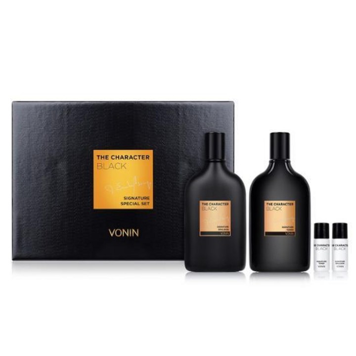 보닌 더 캐릭터 블랙 시그니처 2종 세트 2개묶음 스킨 에멀전 / LGCare Vonin The Character Black Skin Emulsion, 2개
