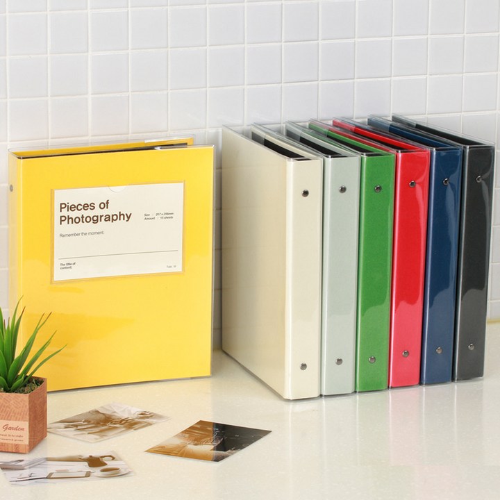 굿앤윌 바인더 접착식 포토앨범 대형 사진앨범, 50페이지