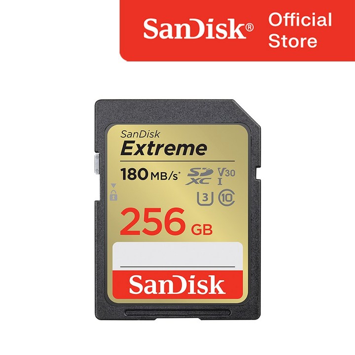 샌디스크코리아 공식인증정품  SD메모리 SDXC Extreme 익스트림  SDXVV 256GB