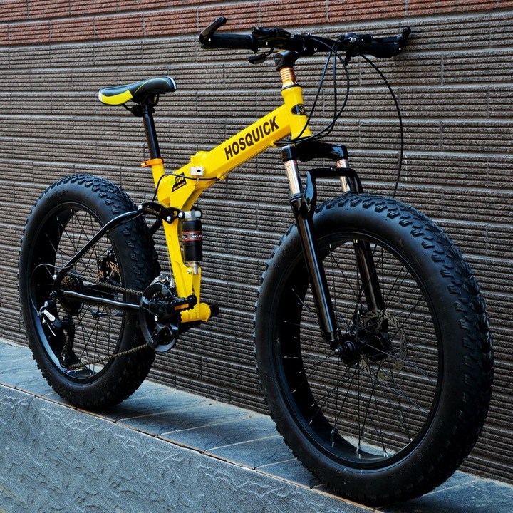 입문용바이크 접이식 팻바이크 자전거 오프로드 광폭 타이어 산악 바이크 MTB