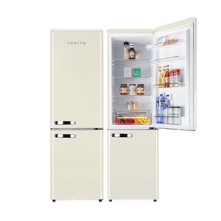 사무용냉장고 레트로 콤비 소형냉장고 251L 가정 사무용 호텔 업소, 레트로냉장고REF-C270C