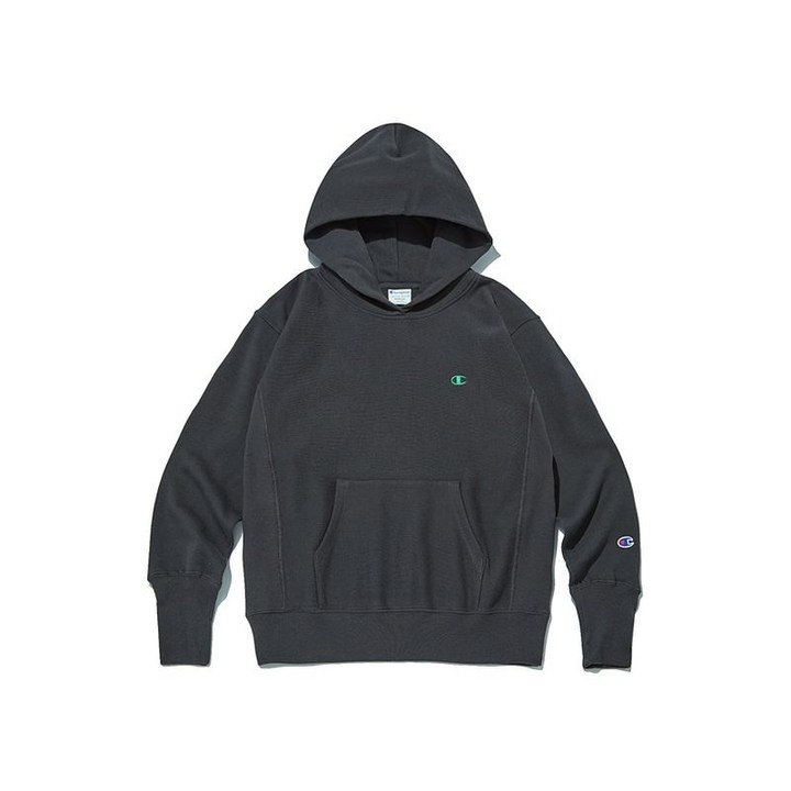 챔피온 Champion 여성 Reverse Weave  10oz. French Terry 후드 스웨트셔츠 블랙 CKTS2F571BK