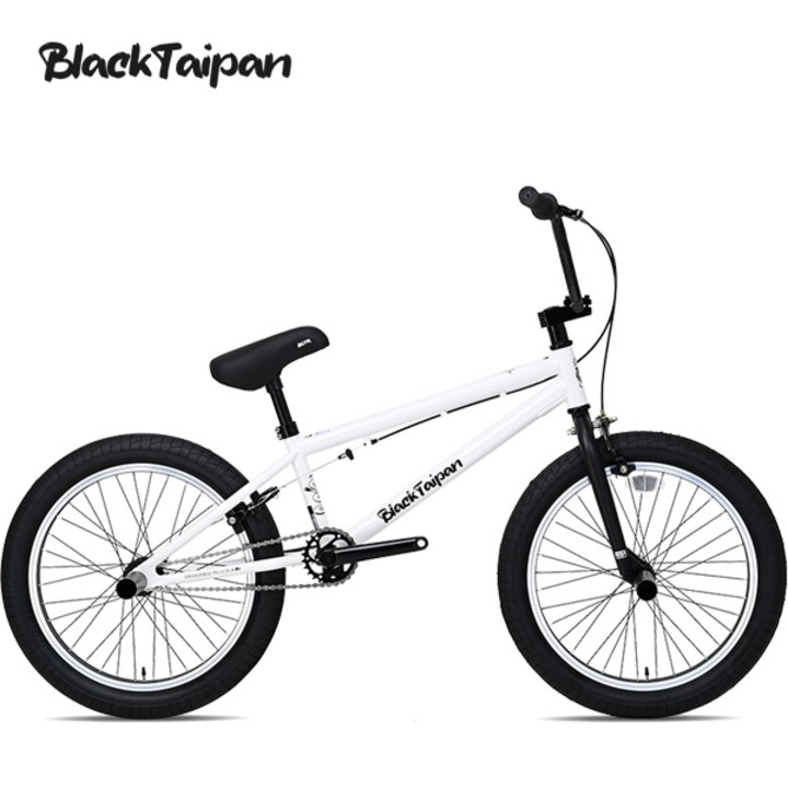 2025 블랙타이판 비엠엑스 BMX 자전거 포티튜드 묘기용 퍼포먼스 미조립, 1개, 140cm, 포티튜드 20인치 화이트+블랙