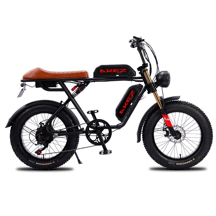 슈퍼73전기자전거 super73스타형 레트로 전기 자전거 자토바이 20인치 4.0광폭타이어 팻바이크, 검정