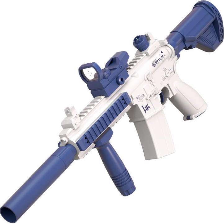 다다랜드 M416 전동 물총, 블루, 1개