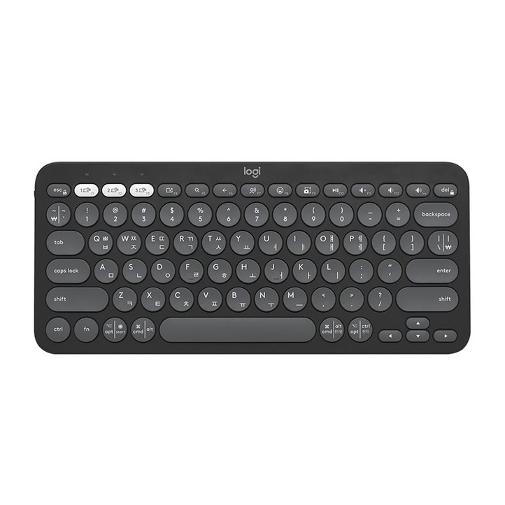 로지텍 무선키보드, 텐키리스, 스모키 블랙, K380S 로지텍 무선키보드, 텐키리스, 스모키 블랙, K380S