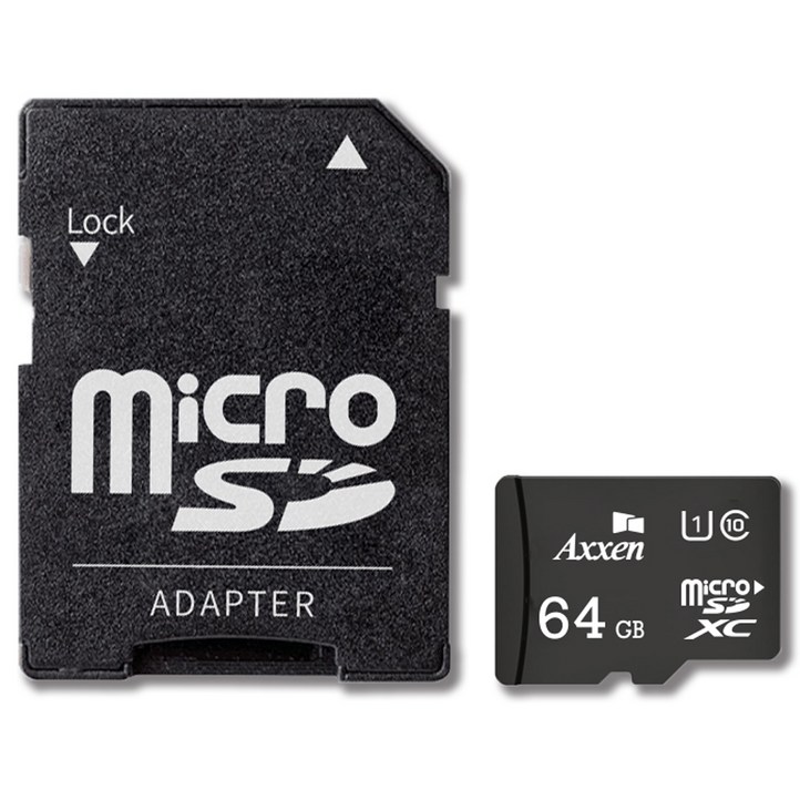 액센 프리미엄 마이크로 SD카드  어댑터 세트 MSD22, 64GB