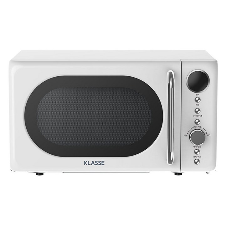 위니아 클라쎄 레트로 화이트 전자레인지 버튼 다이얼식 20L, MRA920RWL1AK