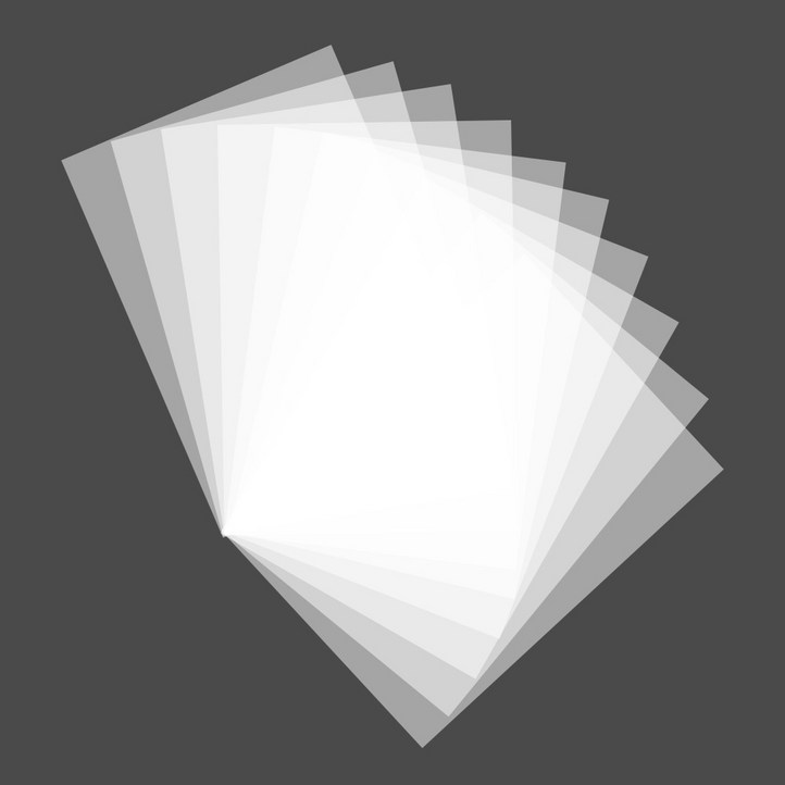 리코즈 슈링클 공예 페이퍼 A5, 반투명, 10개