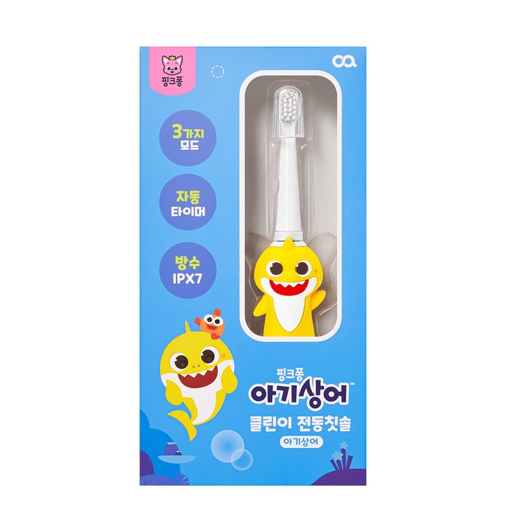 오아 클린이 핑크퐁 아기상어 음파 무선 전동칫솔 오아 클린이 핑크퐁 아기상어 음파 무선 전동칫솔