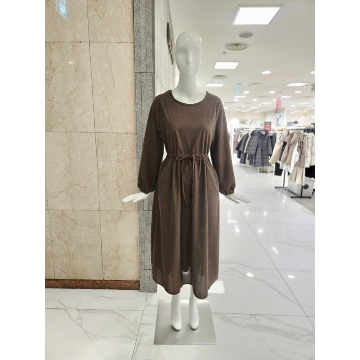 밸리걸 스트링 가을겨울 코듀로이 롱 원피스 611880