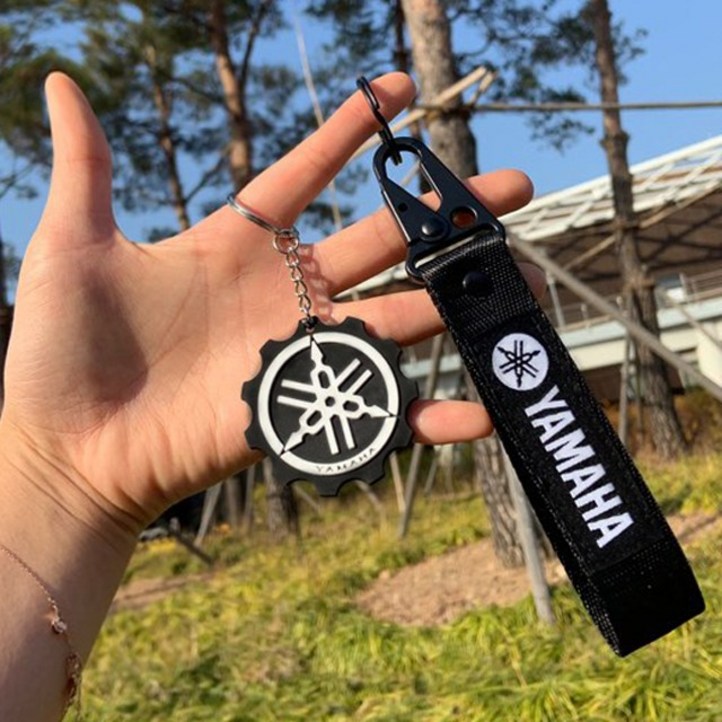 야마하 바이크키링 오토바이키링 스트랩 자동차 키홀더 세트