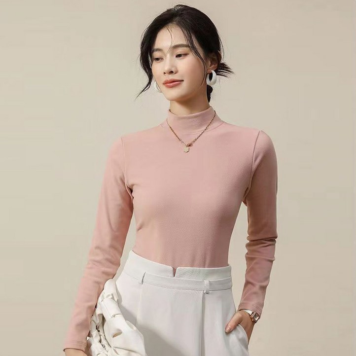 사입자몰 GJ42 릴리반목티 이너 프릴 폴라 레이어드 긴팔 반폴라 반하이넥 티셔츠 블라우스 니트 원피스 여성 미시 사입자몰 GJ42 릴리반목티 이너 프릴 폴라 레이어드 긴팔 반폴라 반하이넥 티셔츠 블라우스 니트 원피스 여성 미시