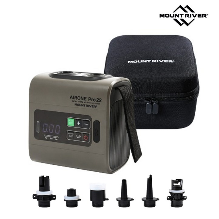 마운트리버 에어원 프로22 에어펌프 에어텐트용 무선 C타입 충전 텐트 매트