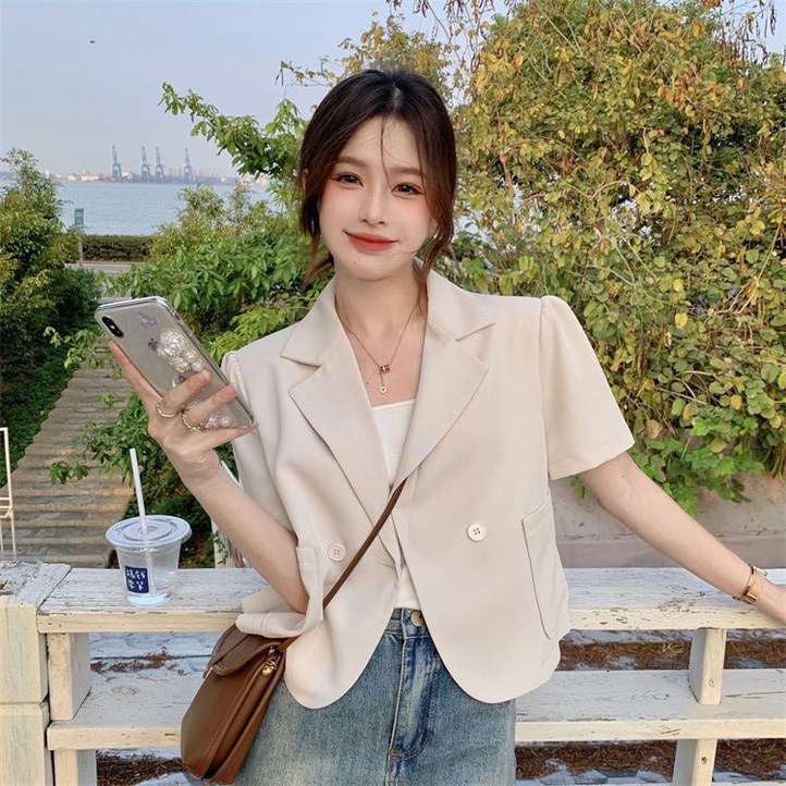 정장 코트 여자 여름 캐주얼 쇼트 정장 상의