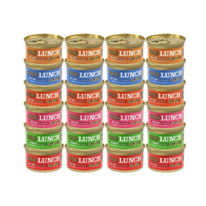 골드런치 고양이 주식캔 치킨 참치 80g, 24개, 80g