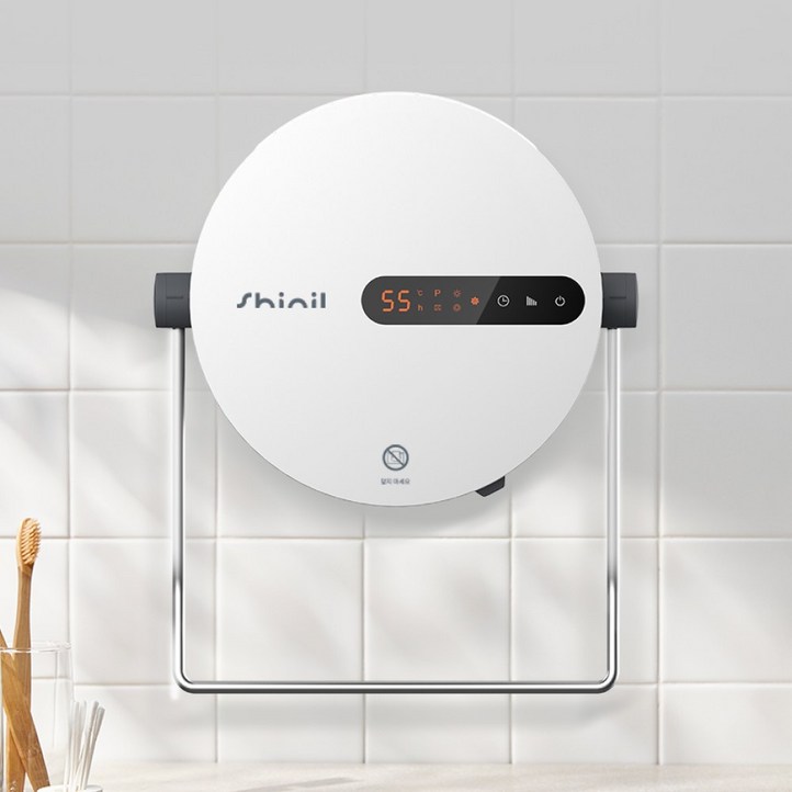 신일 PTC 욕실 벽걸이 전기 미니온풍기 히터 SEHB1500WG