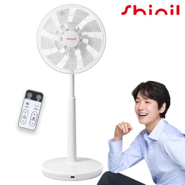 25년 최신형 신일 스탠드형 선풍기 18엽 써큘레이터 가정용 사무실용 키높이 올 화이트그레이