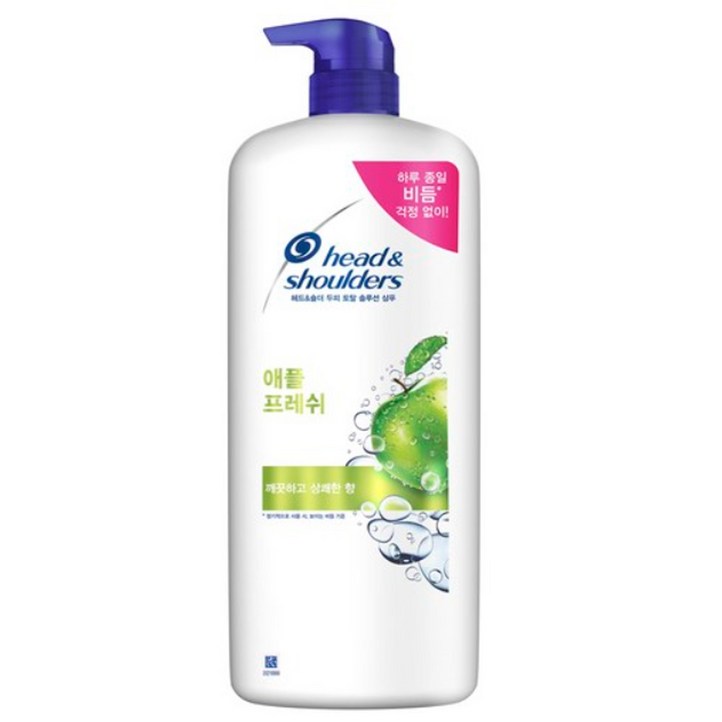 헤드앤숄더 애플 프레쉬 샴푸 대용량 1200ml 1.2L 짐승용량, 1개