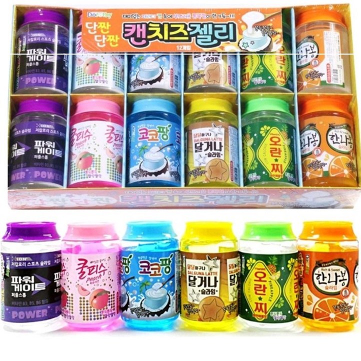단짠단짠 캔치즈 젤리 12p 세트, 1개 단짠단짠 캔치즈 젤리 12p 세트, 1개