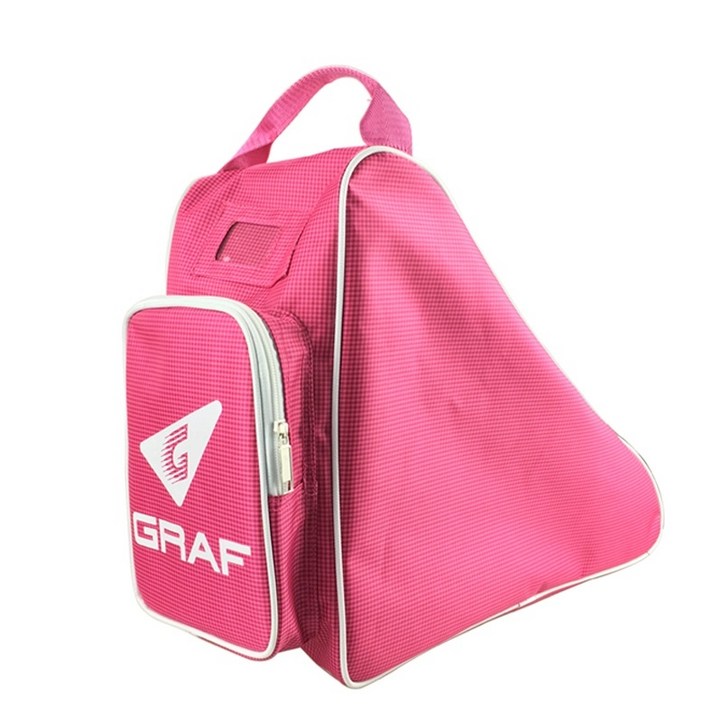 GRAF 피겨스케이트 백팩 방수 경량 대용량 신발 보호층 수납파우치 포함 프로선수용 스케이트 가방N0009, 레드, 1개