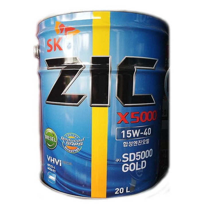 sk zic 지크 X5000 15w40 20L 디젤엔진오일