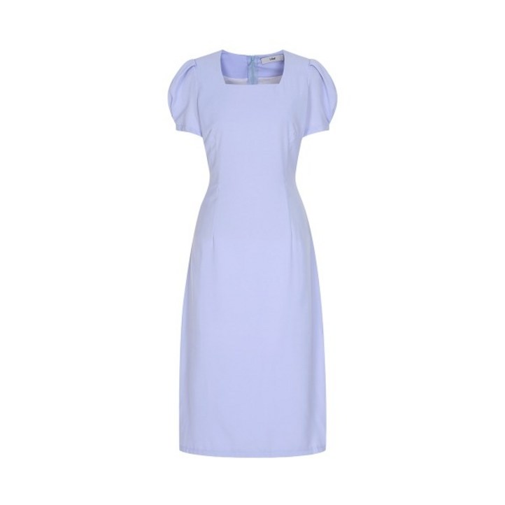 르샵 뒷지퍼 스퀘어넥 롱 원피스 SP7OP055 1989133