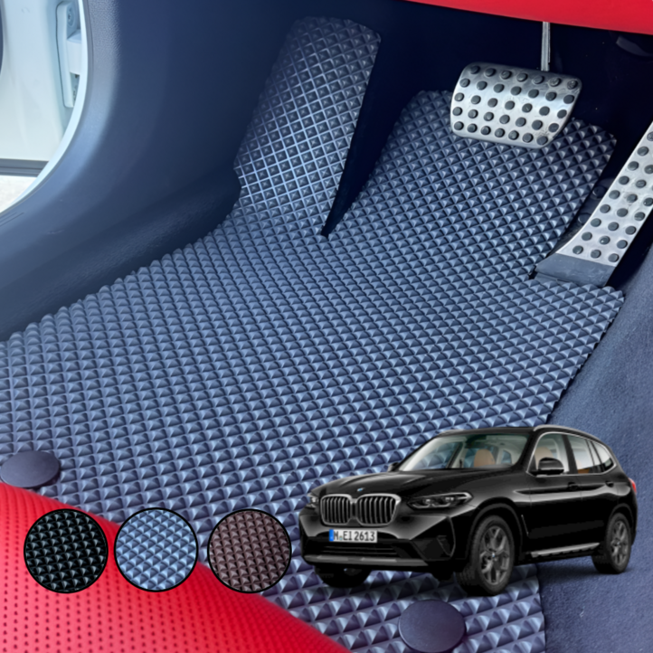 BMW X3 차량용 발매트 에르블록 고무 카매트 방수 발판 1열 운전석조수석 주문제작 에르매트