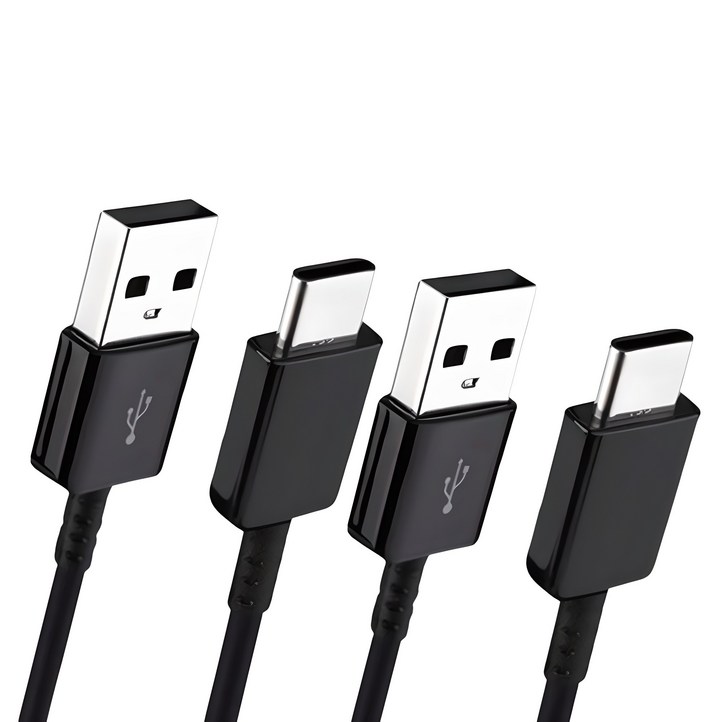 11 삼성 정품 C타입 고속 충전케이블, 2개, 150cm, 블랙  2개입 