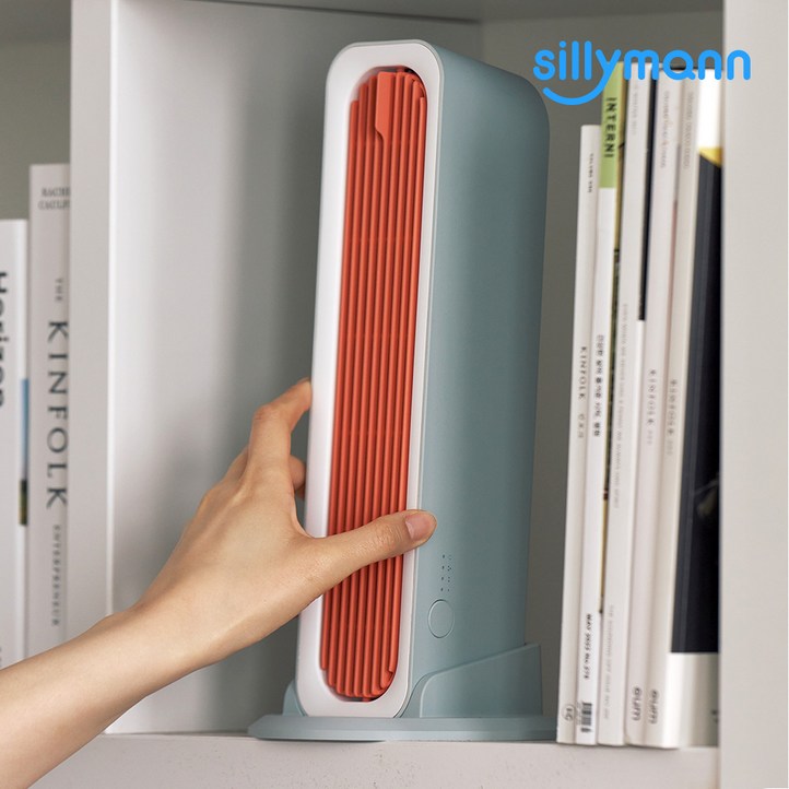 실리만 데스크 미니팬 무선 탁상용 선풍기, 트로피컬오렌지SELDF24015