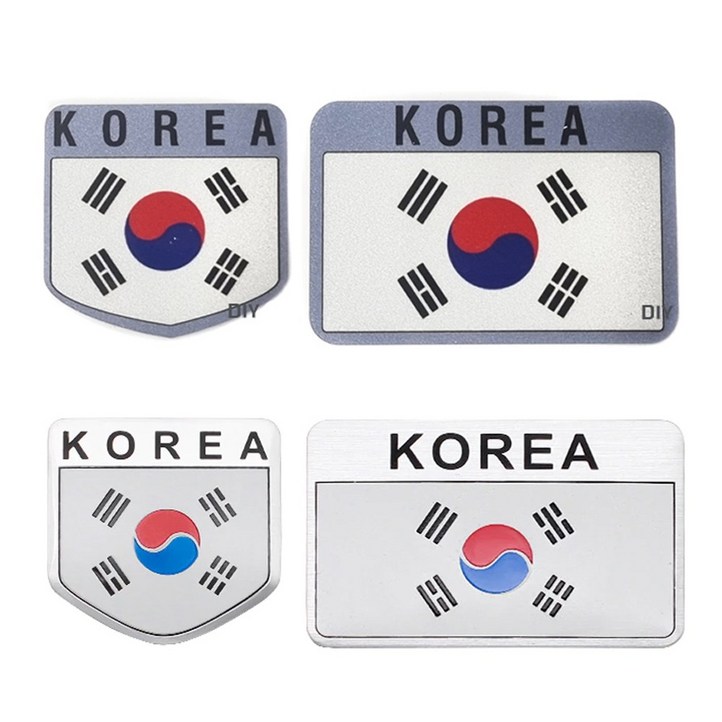 발통마켓 태극기 반사 스티커 엠블럼 데칼 방수 국기 대한민국 KOREA