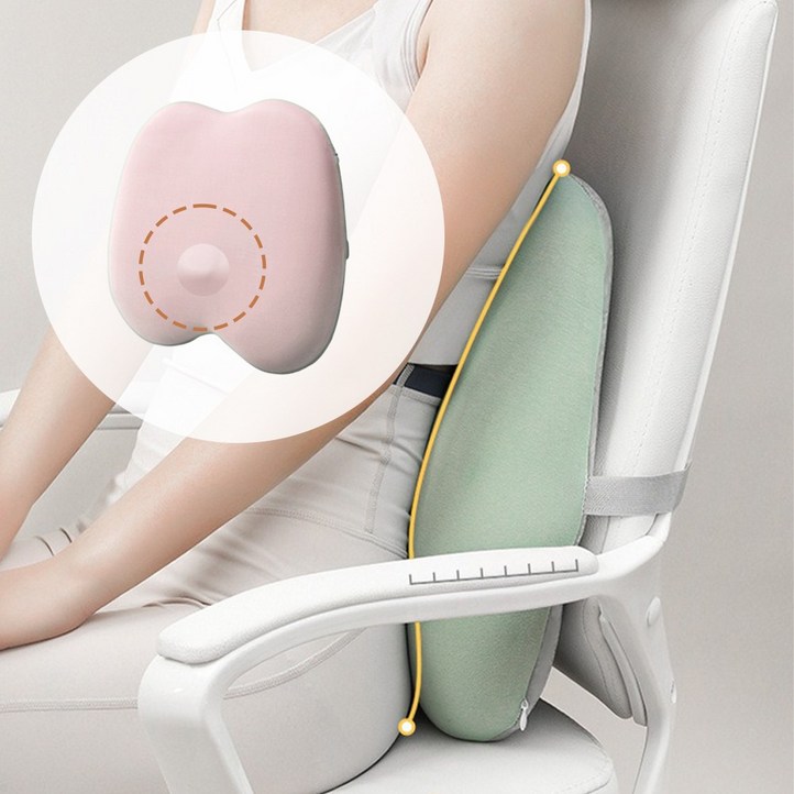 골드릭 사무실 책상 의자 허리 등 받이 쿠션