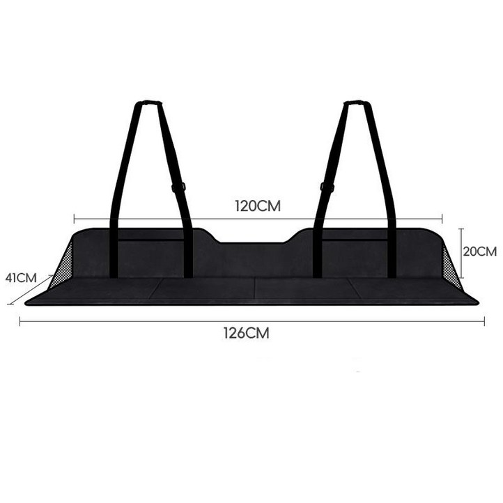 라이프 이지 뒷좌석 평탄화 확장보드 차박매트 2세대  수납가방 세트, 블랙