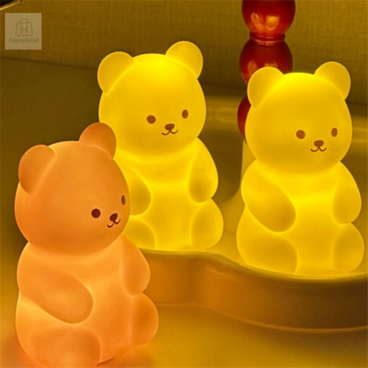미니 젤리곰 귀여운 무드등,랜덤발송 미니베어 침대조명