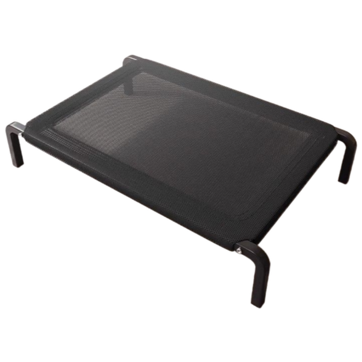 산들몽 쿨링 반려동물 메쉬 침대 해먹 쿨매트 여름 강아지 고양이 대형견 펫베드, 1개, 블랙