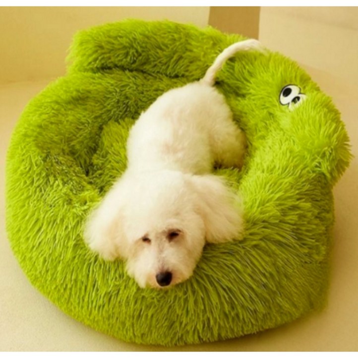 다있어유 엄마품속 프리미엄 둥지 도넛 고양이 강아지 방석, 1개, 포레스트 그린녹색